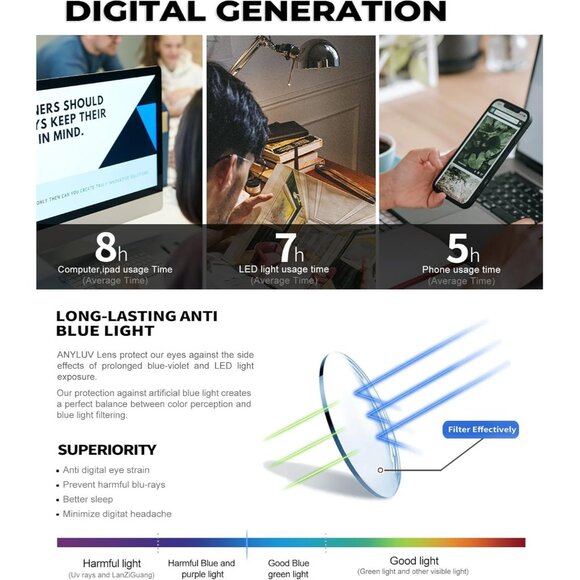 Unisex Gold Sleek Frame HD Lens Digital Interface With Futuristic Smart Glasses - Picture 6 of 7